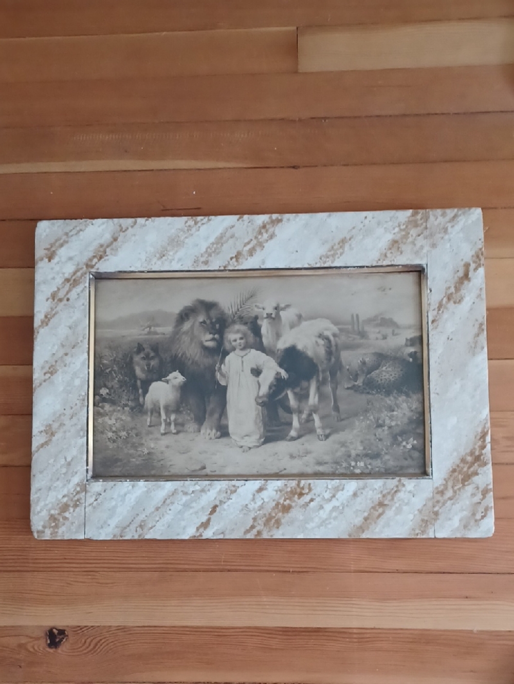 William Strutt (1825-1915), Title: "Little Child Shall Lead Them" Signed Framed